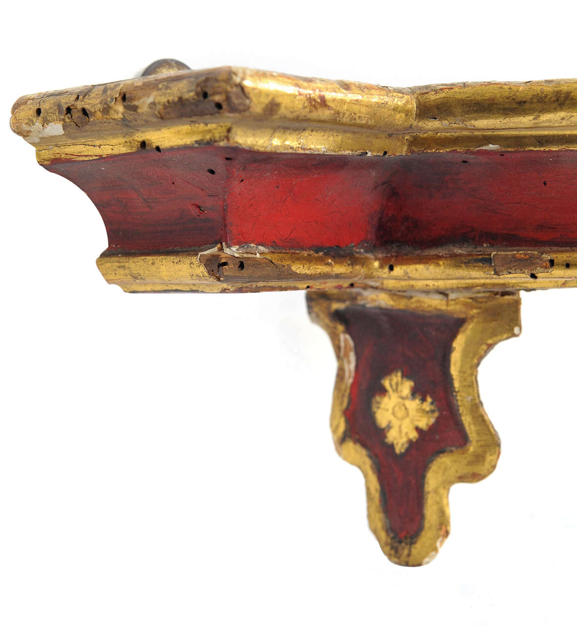 17th Century Italian Lacquered and Gilded Bed Corona For Sale 2
